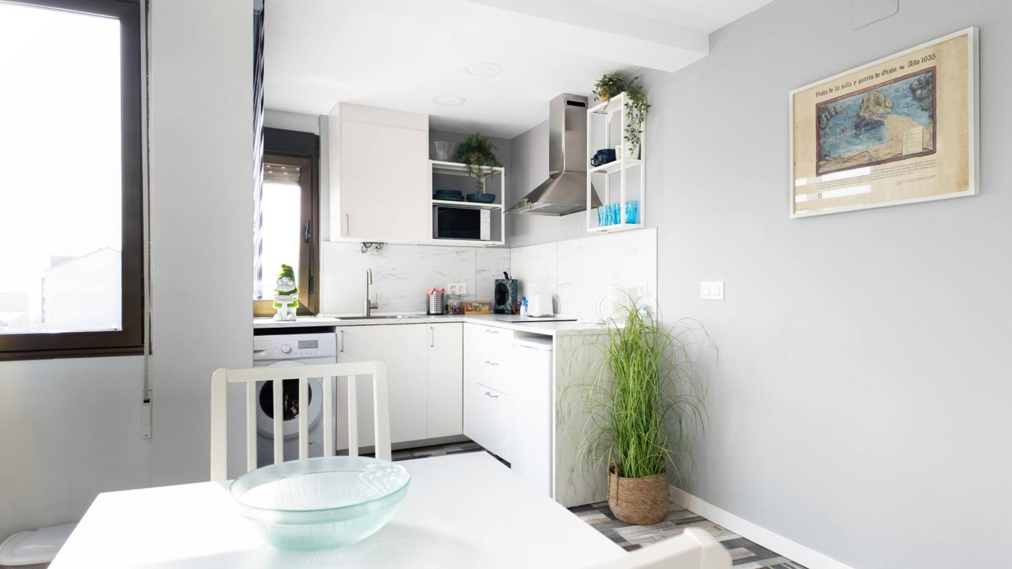 Loft En Gijon - Cimavilla Con Vistas Al Cerro Ngoại thất bức ảnh